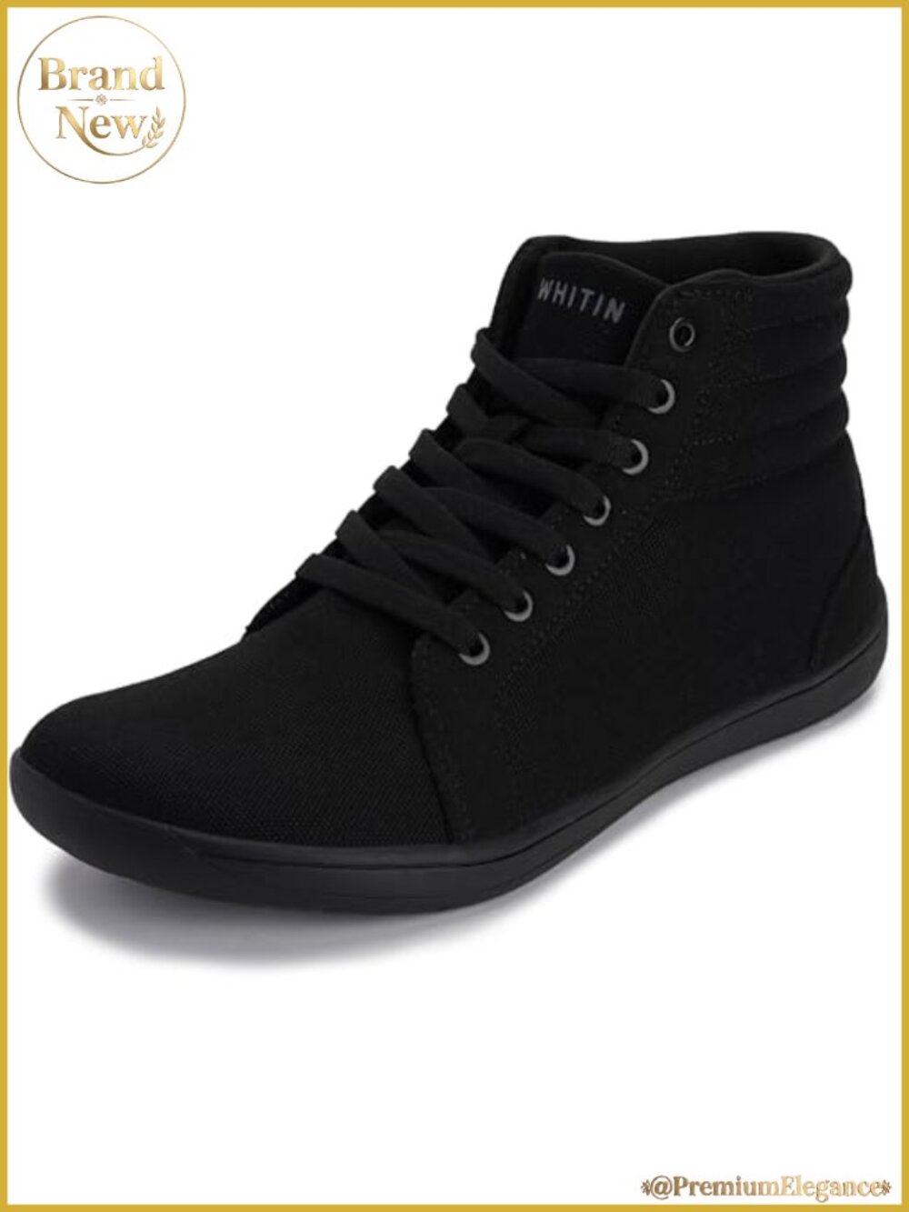 Women's Wide High-Top Canvas Barefoot Sneakers Zero Drop